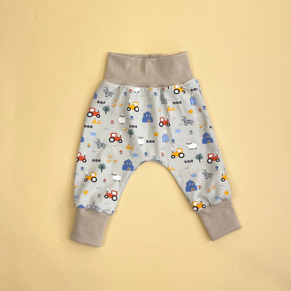 Grey Farmyard Baby and Children's Harem Pants