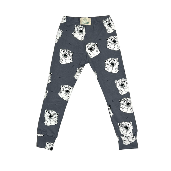 Steel Grey Polar Bears Baby and Children's Leggings