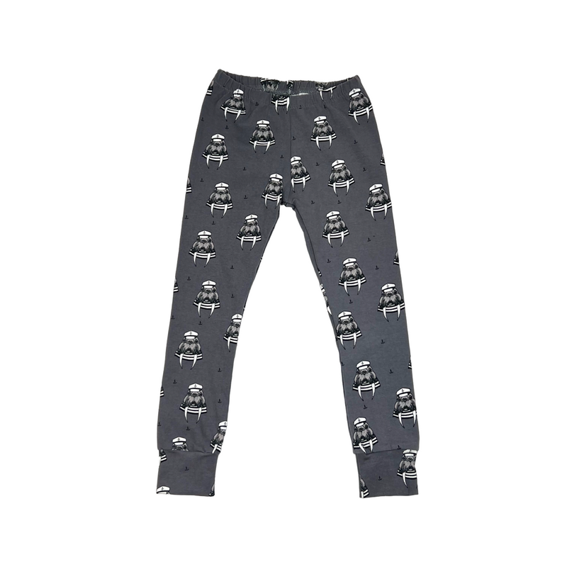 Steel Grey Wally Walrus Baby and Children's Leggings