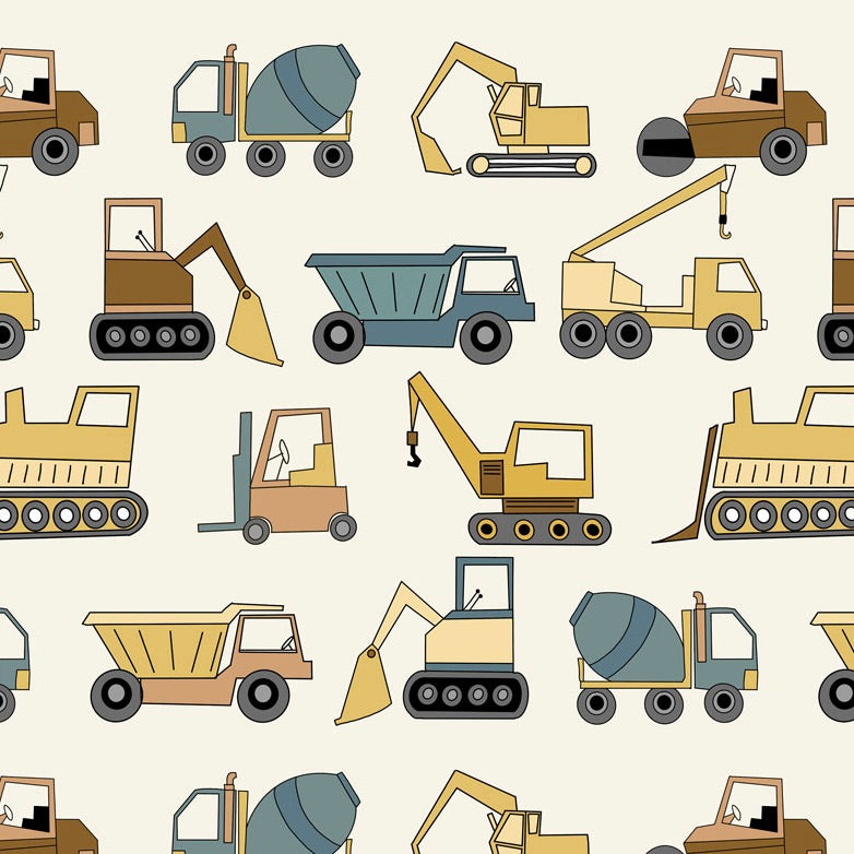 Construction Site Baby and Children's Footed Leggings