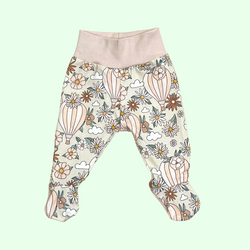 Flowers & Balloons Baby and Children's Footed Leggings