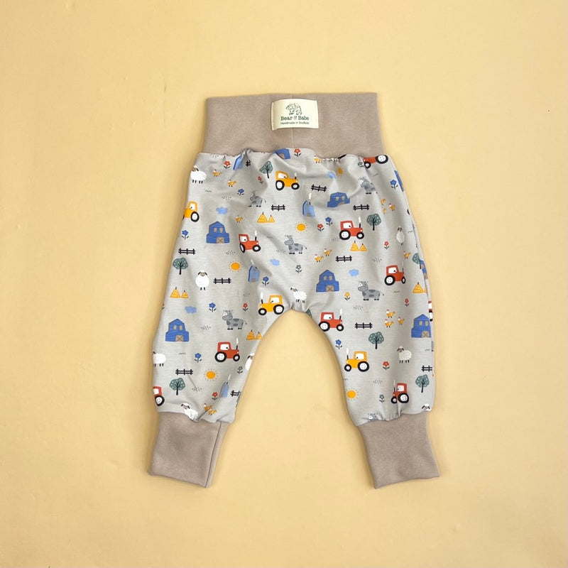 Grey Farmyard Baby and Children's Harem Pants