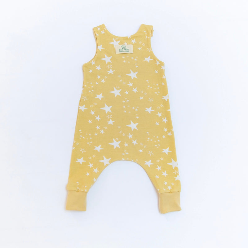 Yellow Stars Baby and Children's Romper