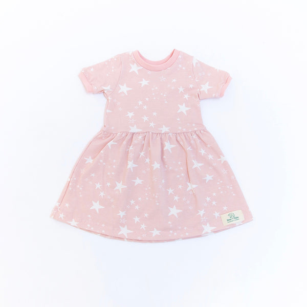 Pink Stars Baby and Children's Dress