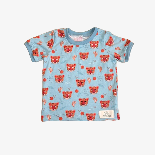 Aqua Leopards Baby and Children's T-shirt