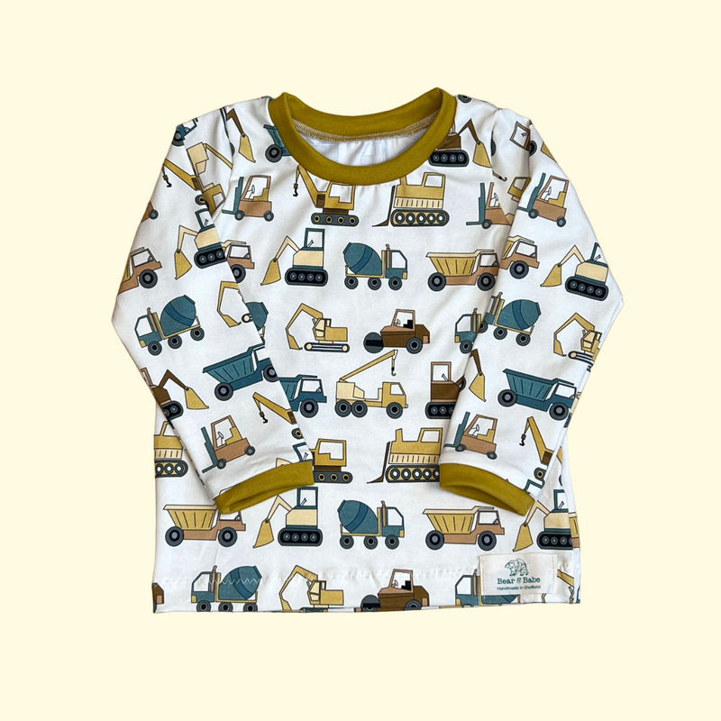 Construction Site Baby and Children's Long Sleeved Tee