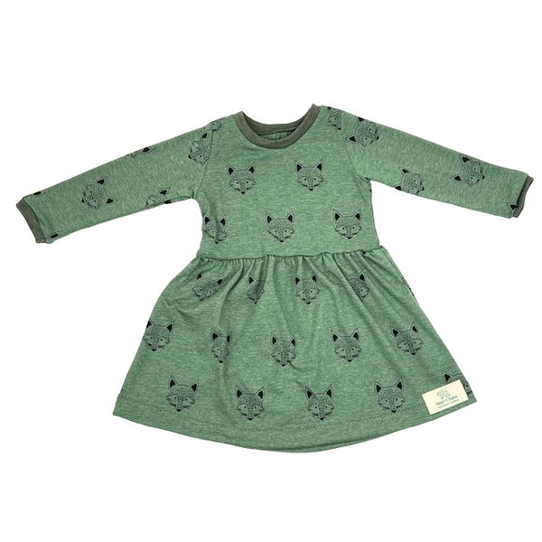 Green Foxes Baby and Children's Dress