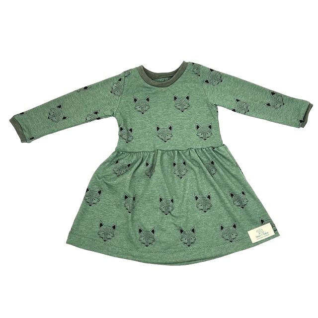 Green Foxes Baby and Children's Dress