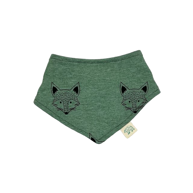 Green Foxes Baby and Children's Bib