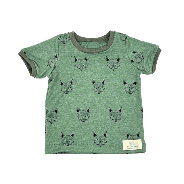 Green Foxes Baby and Children's T-shirt