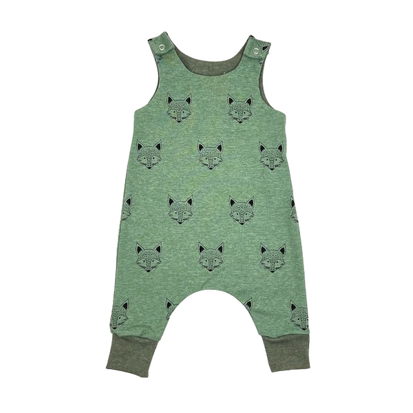 Green Foxes Baby and Children's Romper