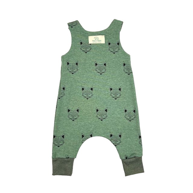 Green Foxes Baby and Children's Romper