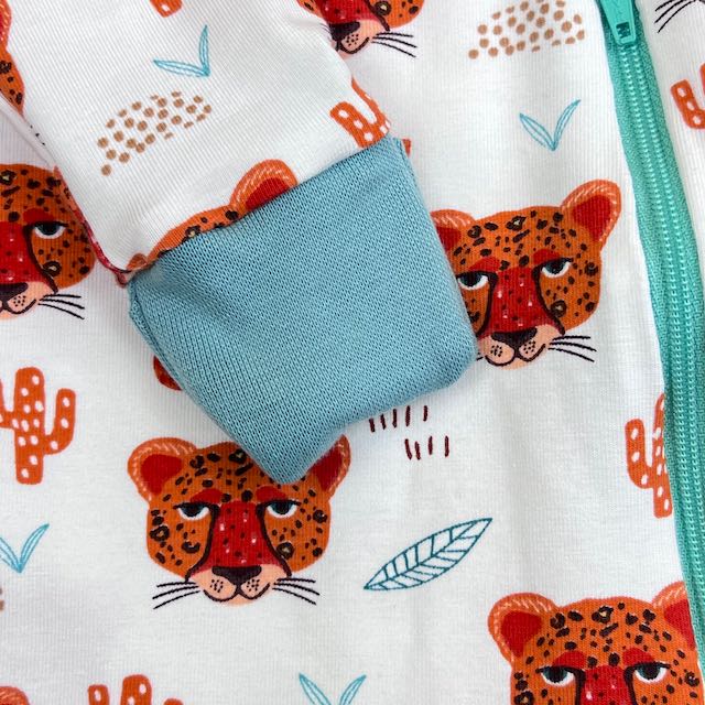 White Leopards Baby and Children's Zip Sleepsuit
