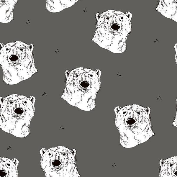 Steel Grey Polar Bears Adult's Snood