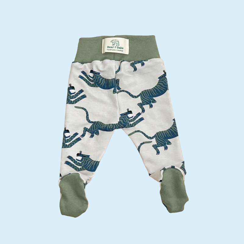 Stone Tigers Baby and Children's Footed Leggings