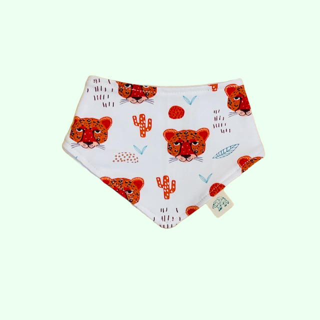 White Leopards Baby and Children's Bib