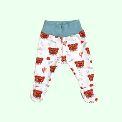 White Leopards Baby and Children's Footed Leggings