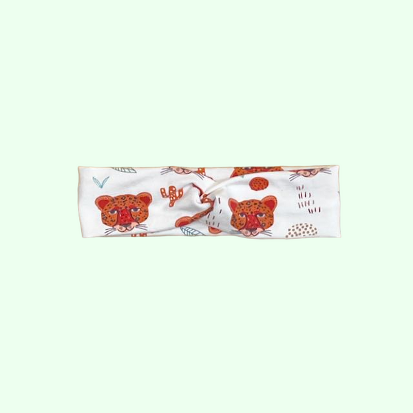 White Leopards Adult's Twist Headband