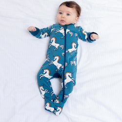 Steel Unicorns Baby and Children's Zip Sleepsuit
