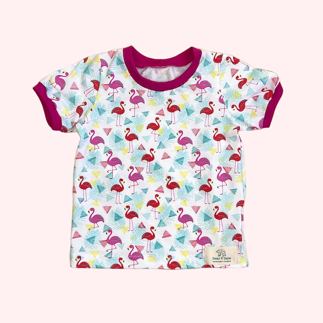 90s Flamingos Baby and Children's T-shirt