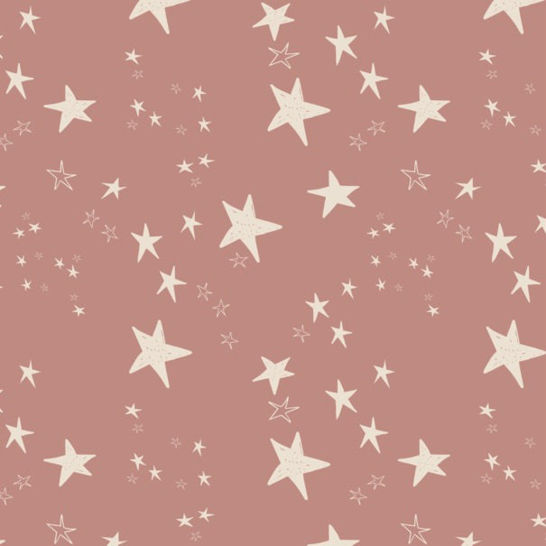 Pink Stars Baby and Children's Zip Sleepsuit