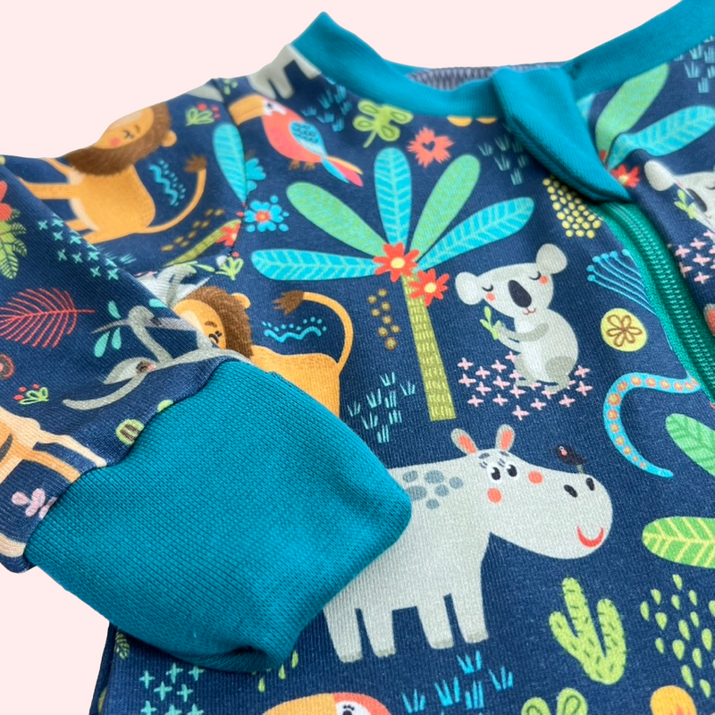Jungle is Massive Baby and Children's Zip Sleepsuit
