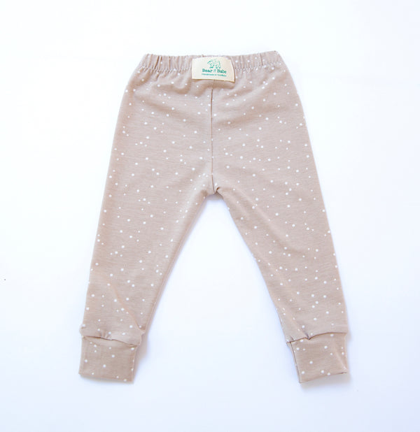 Cappuccino Dots Baby and Children's Leggings