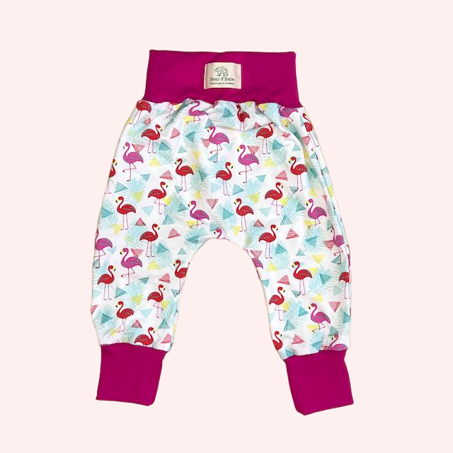 90s Flamingos Baby and Children's Harem Pants