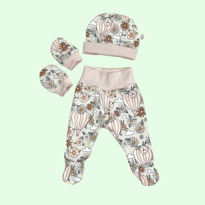 Flowers & Balloons Newborn Baby Set