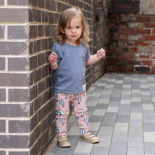 Steel Blue Baby and Children's T-shirt