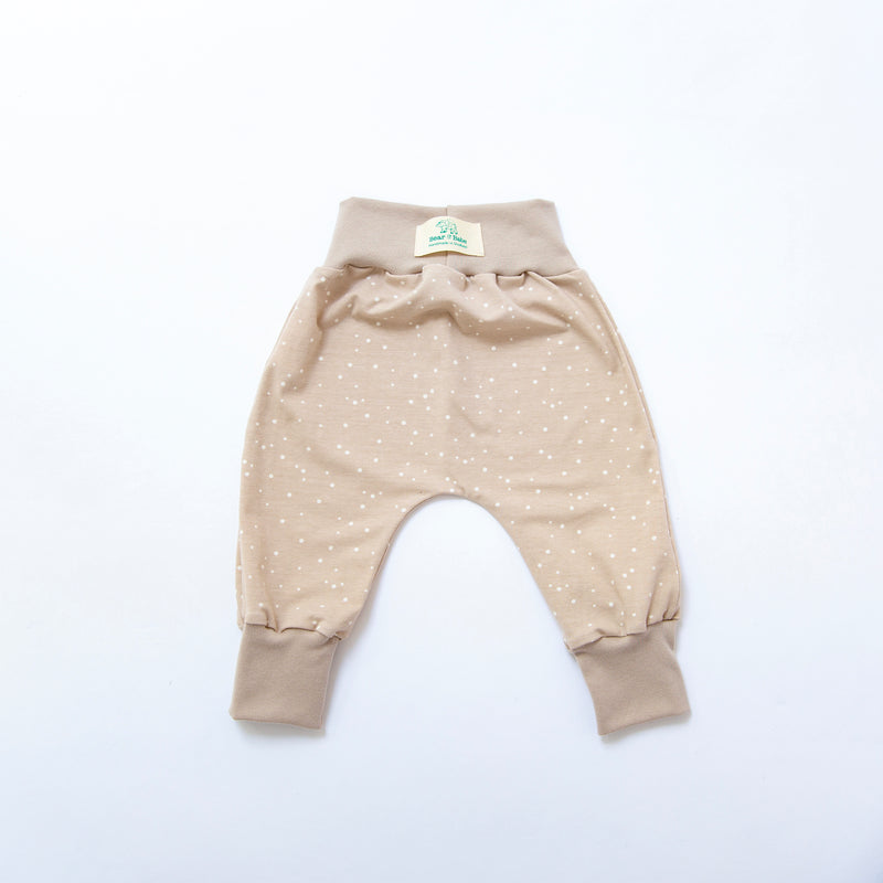 Cappuccino Dots Baby and Children's Harem Pants