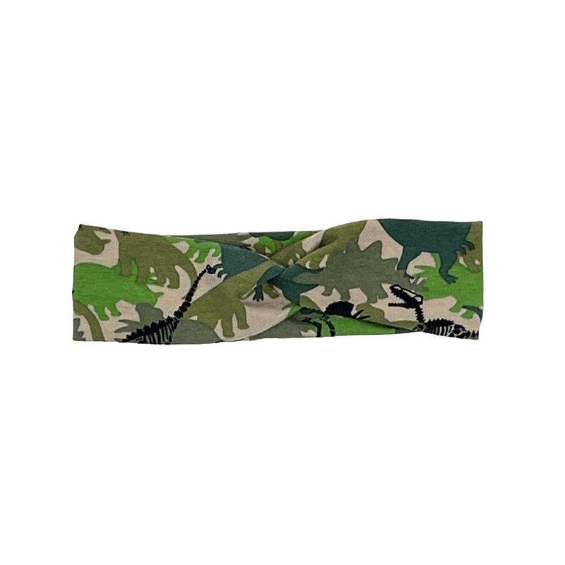 Camo Dinosaurs Baby and Children's Twist Headband