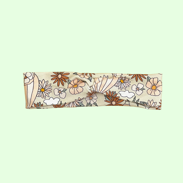 Flowers & Balloons Adult's Twist Headband