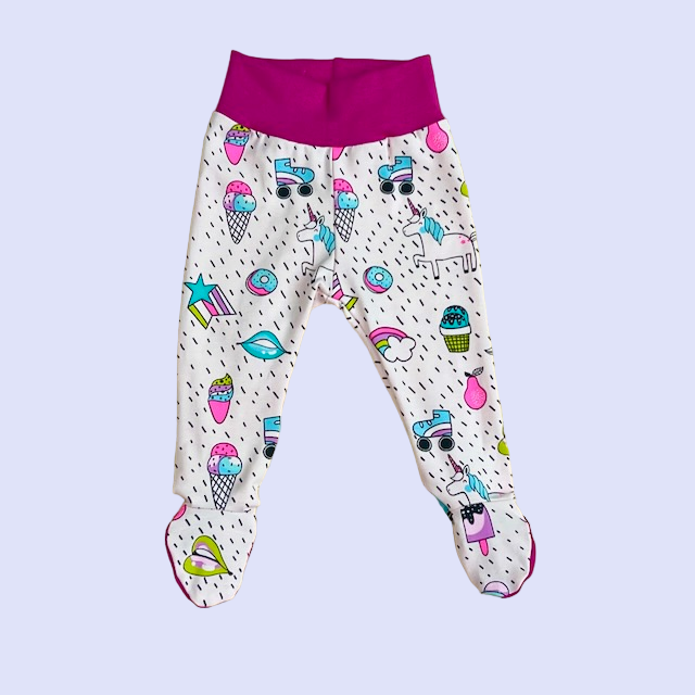 3-6 Months Baby and Children's Footed Leggings, Variety of Prints (Ready to Ship)